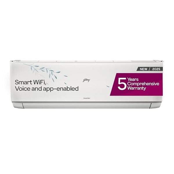 Godrej 1.5 Ton 3 Star, Wi-Fi, 5 Year Comprehensive Warranty, 5-In-1 Convertible Cooling Inverter Split AC