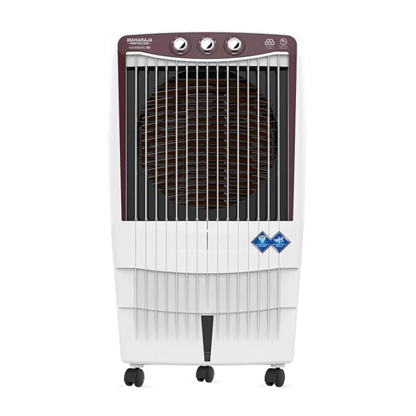 Maharaja Whiteline Maxberg Desert Air Cooler| 200W | 85 L Large Tank| Portable Desert Cooler for Home