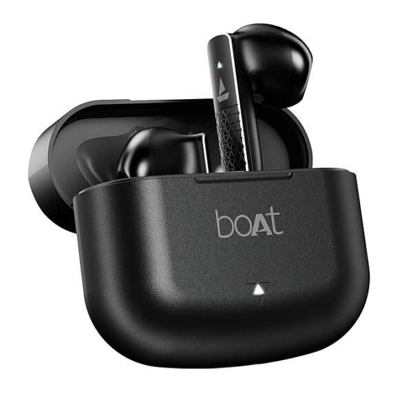 boAt Airdopes 91 Prime, 45HRS Battery, 13mm Drivers, Metallic Finish, Low Latency,ENx Tech, Fast Charge, v5.3