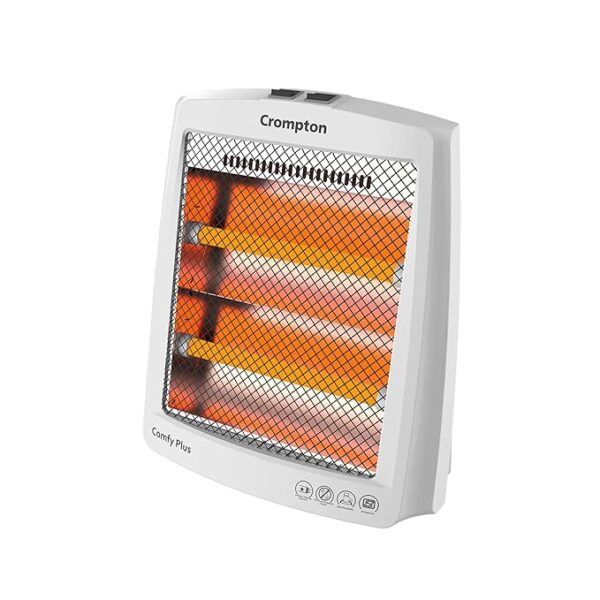 Crompton Comfy Plus 800 Watt Quartz Room Heater with 2 Heat Setting | Handle to carry